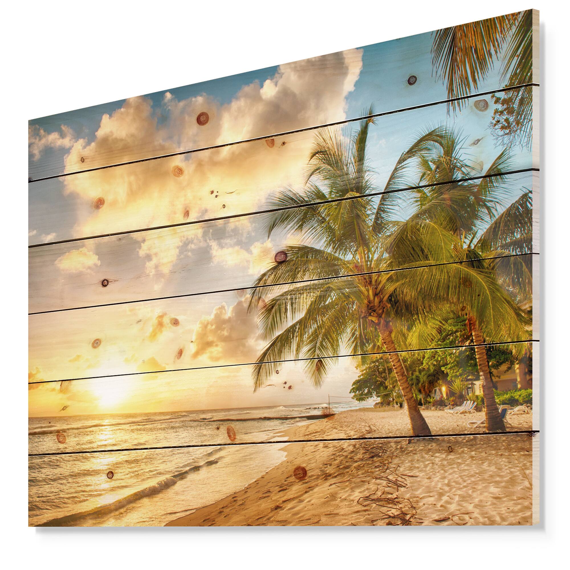Designart - Gorgeous Beach of Island Barbados